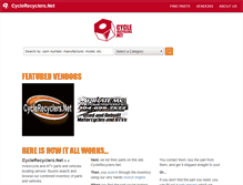 Tablet Screenshot of cyclerecyclers.net